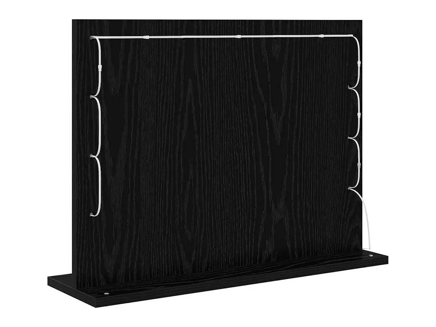 Discount Espejo de tocador con espejo Roble 60 x 45 x 18 cm Negro