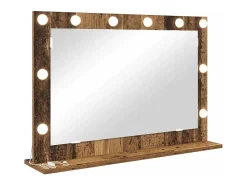 Discount Espejo de tocador con espejo Madera antigua 80 x 55 x 18 cm Marru00f3n