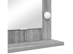 Espejo De Pared|Espejo-Espejo de tocador con espejo Sonoma Grey 100 x 45 x 18 cm Gris