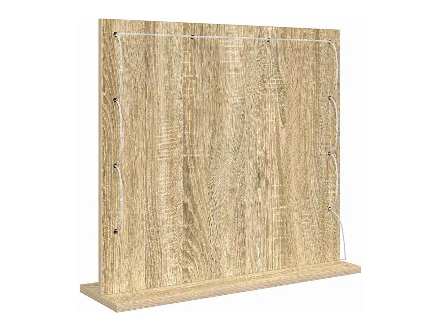 Best Espejo de tocador con espejo Roble Sonoma 60 x 55 x 18 cm Marru00f3n