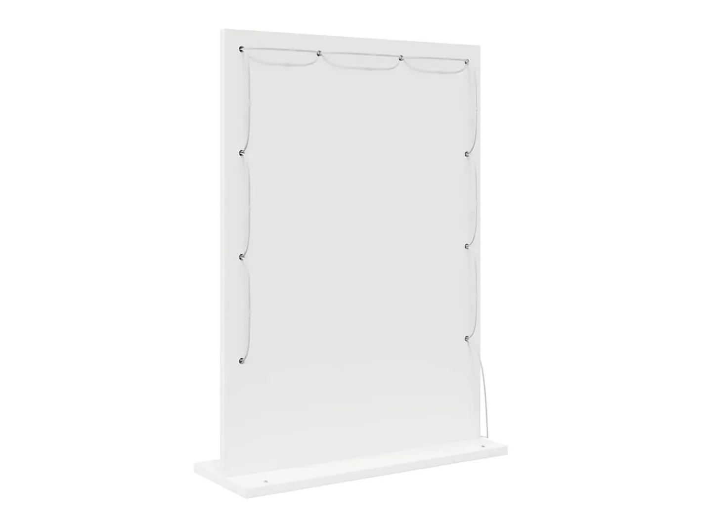 Sale Espejo de tocador con luces LED 70 x 50 x 18 cm Blanco