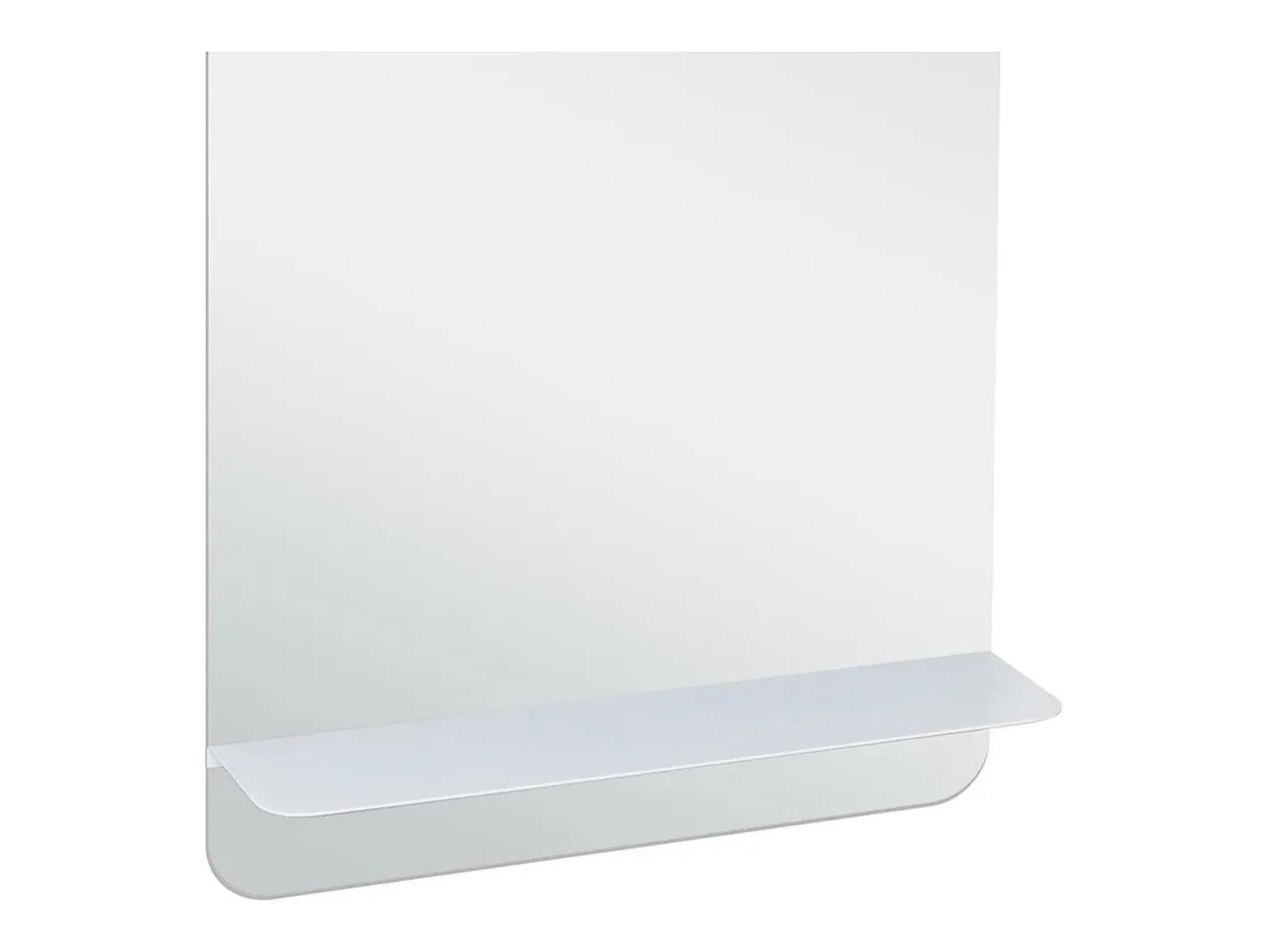Espejo De Pared|Espejo-Espejo lavabo WC SIMONA con estante Blanco