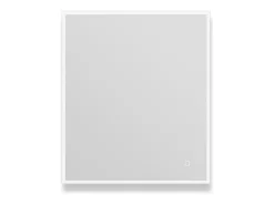 Espejo LED rectangular L60/80cm de vidrio ECLIPS Plateado Sale