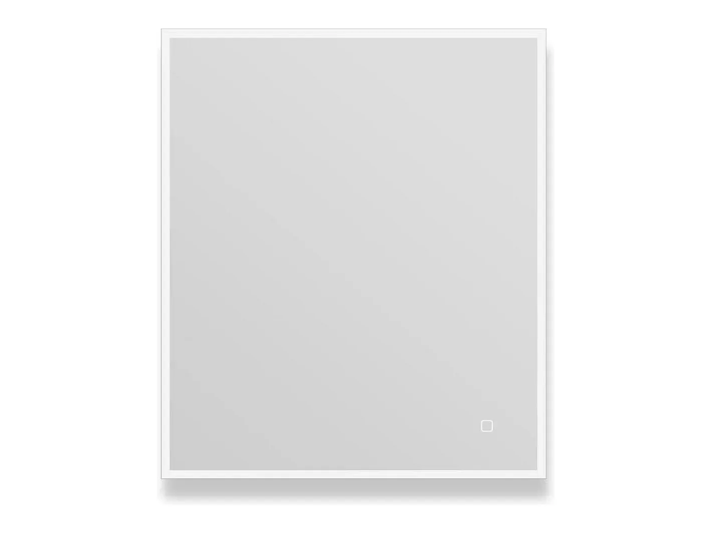 Espejo LED rectangular L60/80cm de vidrio ECLIPS Plateado Sale