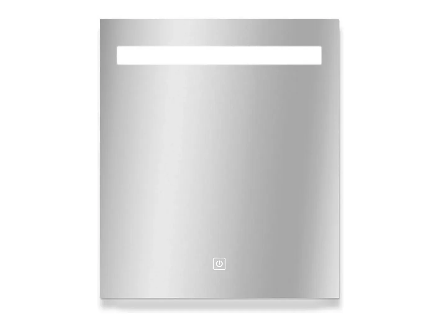 Espejo LED rectangular L60/80cm de vidrio NOVA LUX Plateado