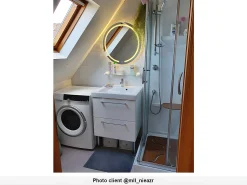 OZAIA Espejo luminoso circular NEREA - Ancho 60xAlt. 60xP3.5 cm Transparente New