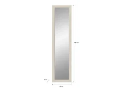 Meublorama Espejo De Pared|Espejo-Espejo LUNA – mate – Rectangular 45x180 cm Beige