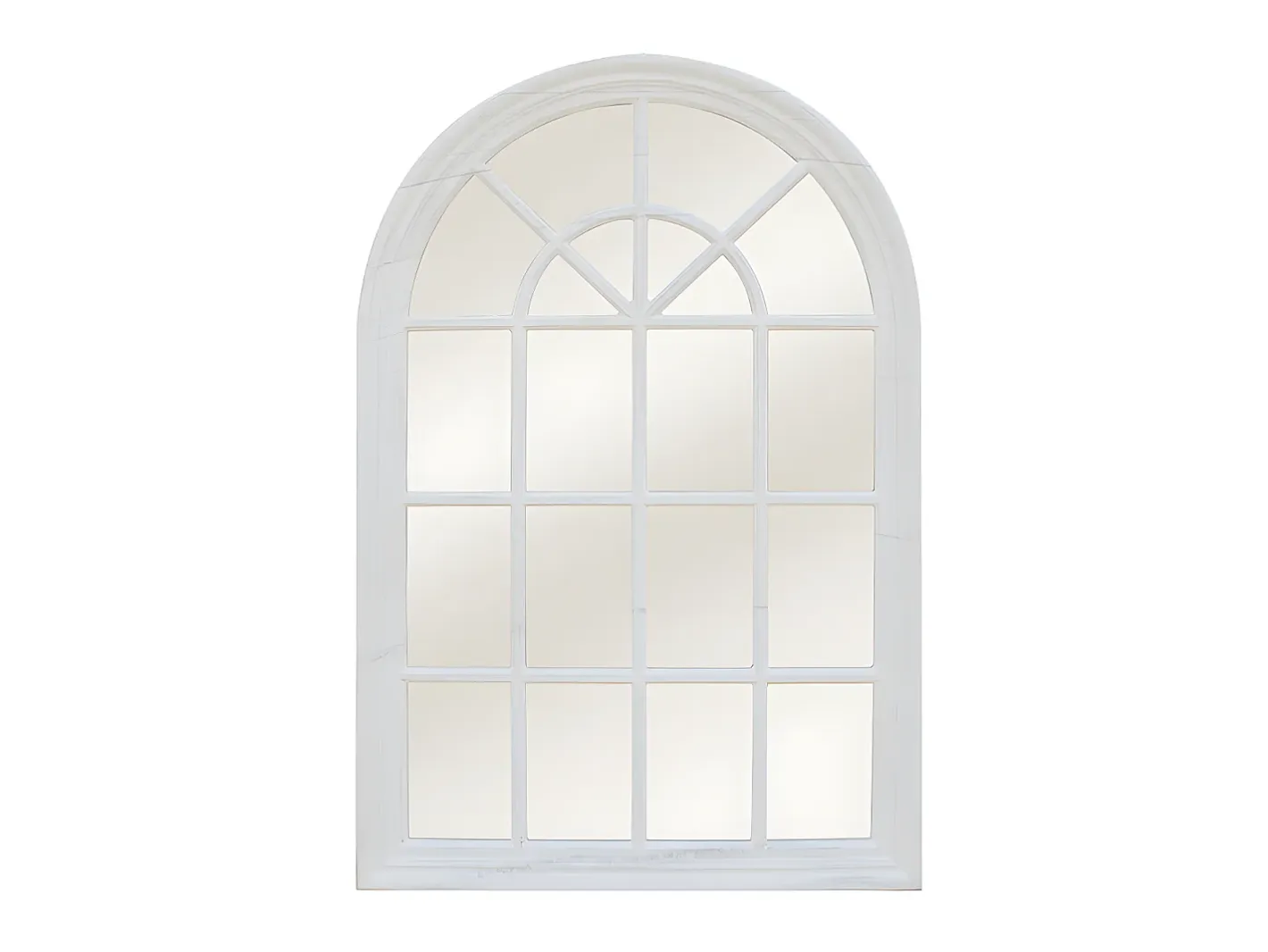New OZAIA Espejo MONTESQUIEU - madera de paulownia - 120 x 80 cm Blanco