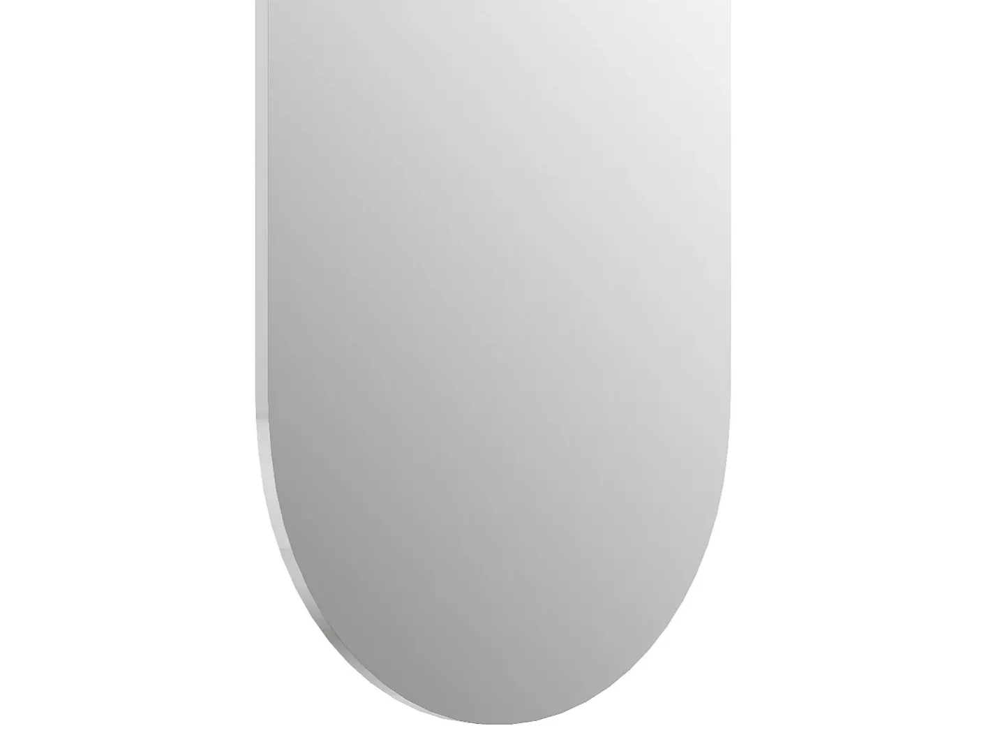 OZAIA Espejo ovalado de pared, Espejo alto sin marco - L. 30 x Alt. 175 cm - KANXI Transparente New