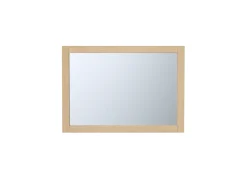 Vente-unique Espejo rectangular con contorno de roble, Ancho 50 x Alt. 70 x Prof. 2,2, TIMEA Color natural claro Best
