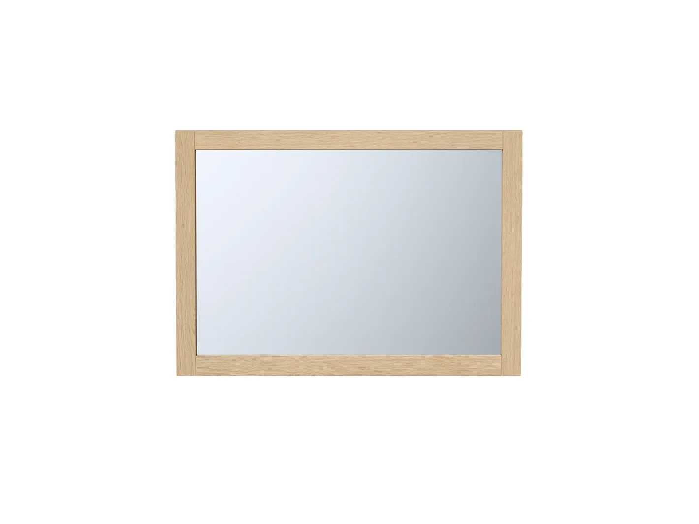 Vente-unique Espejo rectangular con contorno de roble, Ancho 50 x Alt. 70 x Prof. 2,2, TIMEA Color natural claro Best