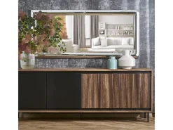 MSO Espejo De Pared|Espejo-Espejo rectangular de diseño 162 x 72 cm Ven Plateado