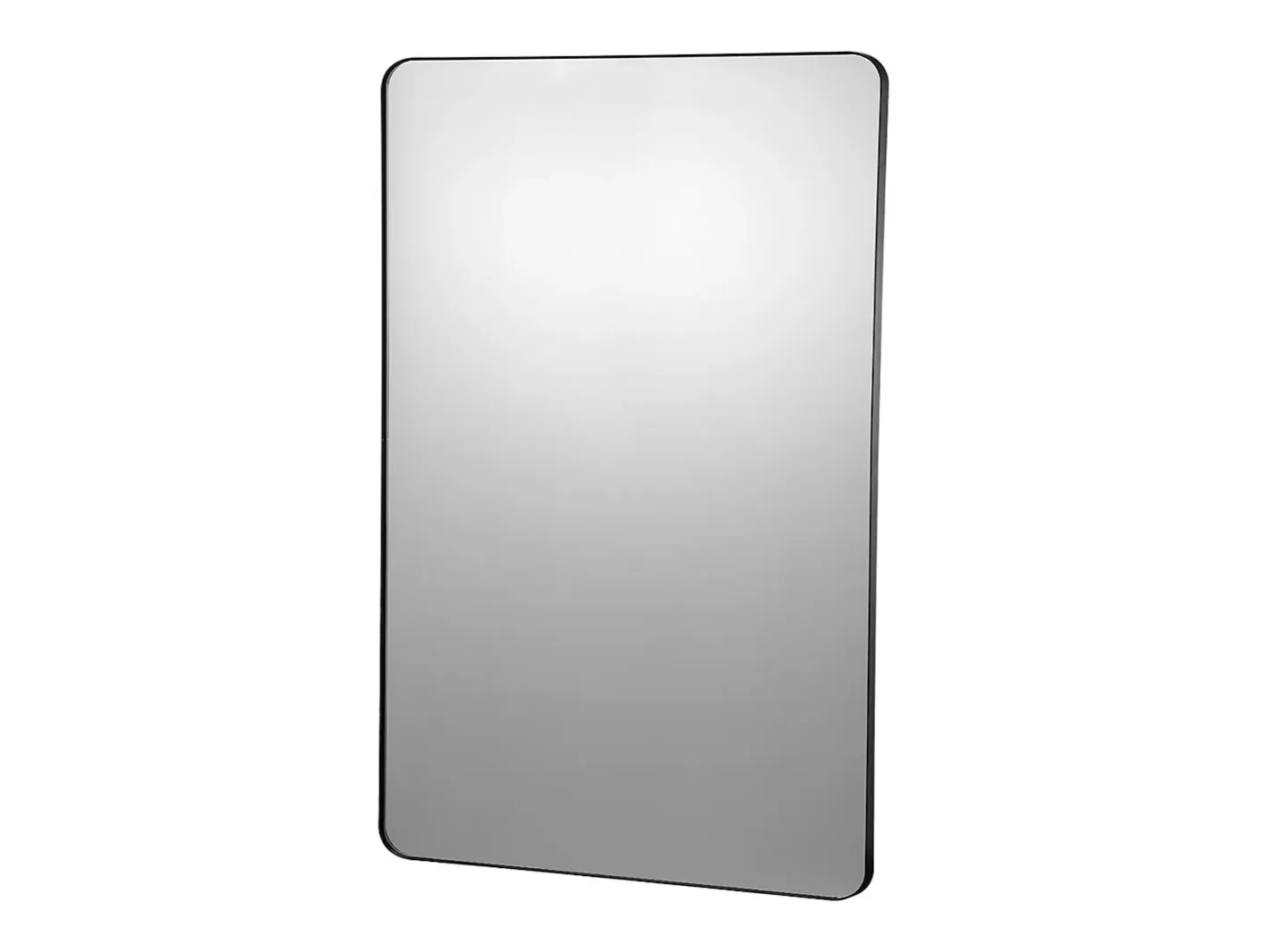 Espejo Rectangular de Pared SucceBuy Cuadrado de 101,6 x 76,2 CM con Marco de Aleación de Aluminio Negro