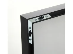 Espejo-Espejo rectangular grande de cuerpo entero, 53 x 162 cm - de pie, de pared o adosado - Negro