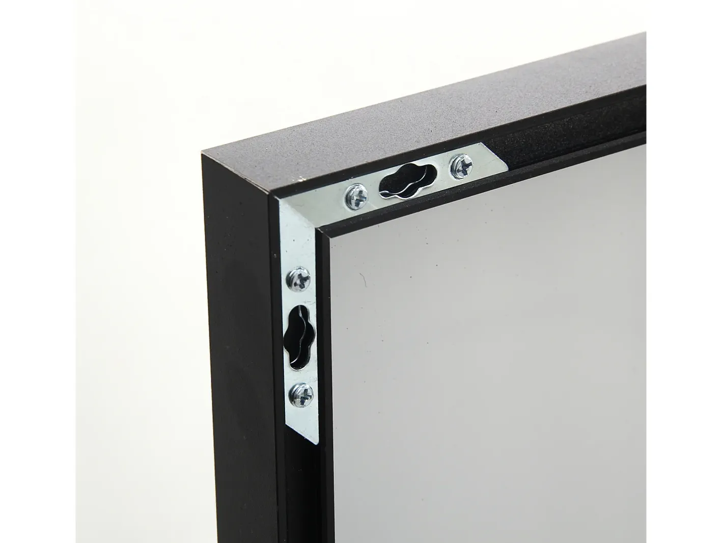 Espejo-Espejo rectangular grande de cuerpo entero, 53 x 162 cm - de pie, de pared o adosado - Negro