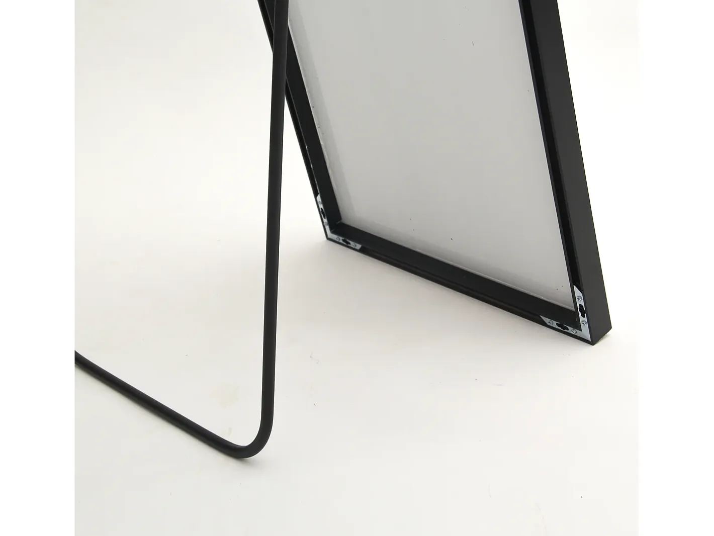 Espejo-Espejo rectangular grande de cuerpo entero, 53 x 162 cm - de pie, de pared o adosado - Negro