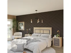 Best duehome Espejo rectangular Kira Cambria - Grafito Marru00f3n