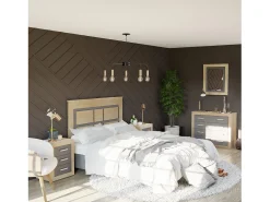 Best duehome Espejo rectangular Kira Cambria - Grafito Marru00f3n