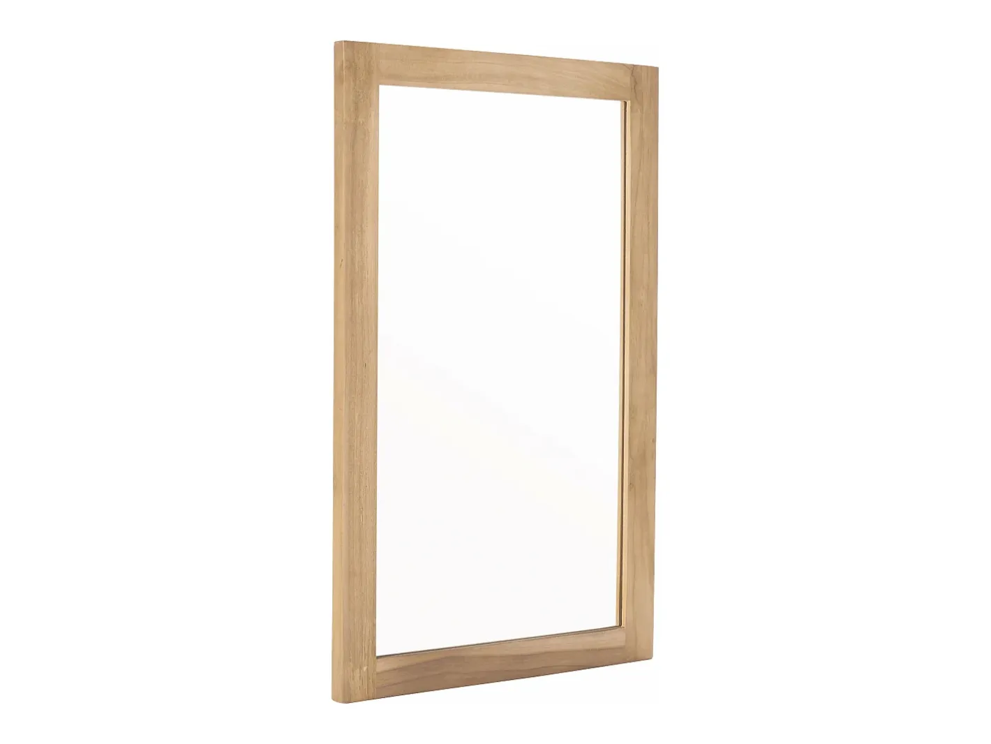 Discount BERAH GETAH Espejo rectangular maciza de mindi 50x80 cm Color natural claro