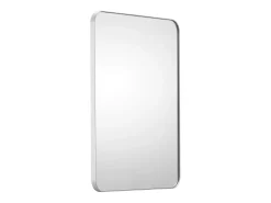 Espejo De Pared|Espejo-Espejo Rectangular SucceBuy, Espejo de Parede Cuadrado 55,9 × 76,2 cm con Marco de Aluminio Plateado
