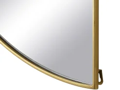 OZAIA Espejo De Pared|Espejo-Espejo semicircular design de metal - Ancho 50 x Alt. 100 cm - - GAVRA Dorado