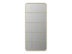 OZAIA Espejo ventana de estilo art deco de metal - L. 60 x Alt. 140 cm - - SCIARA Dorado Clearance