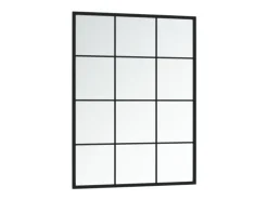 Clearance Espejos de pared 3 piezas 80x60 cm metal Negro