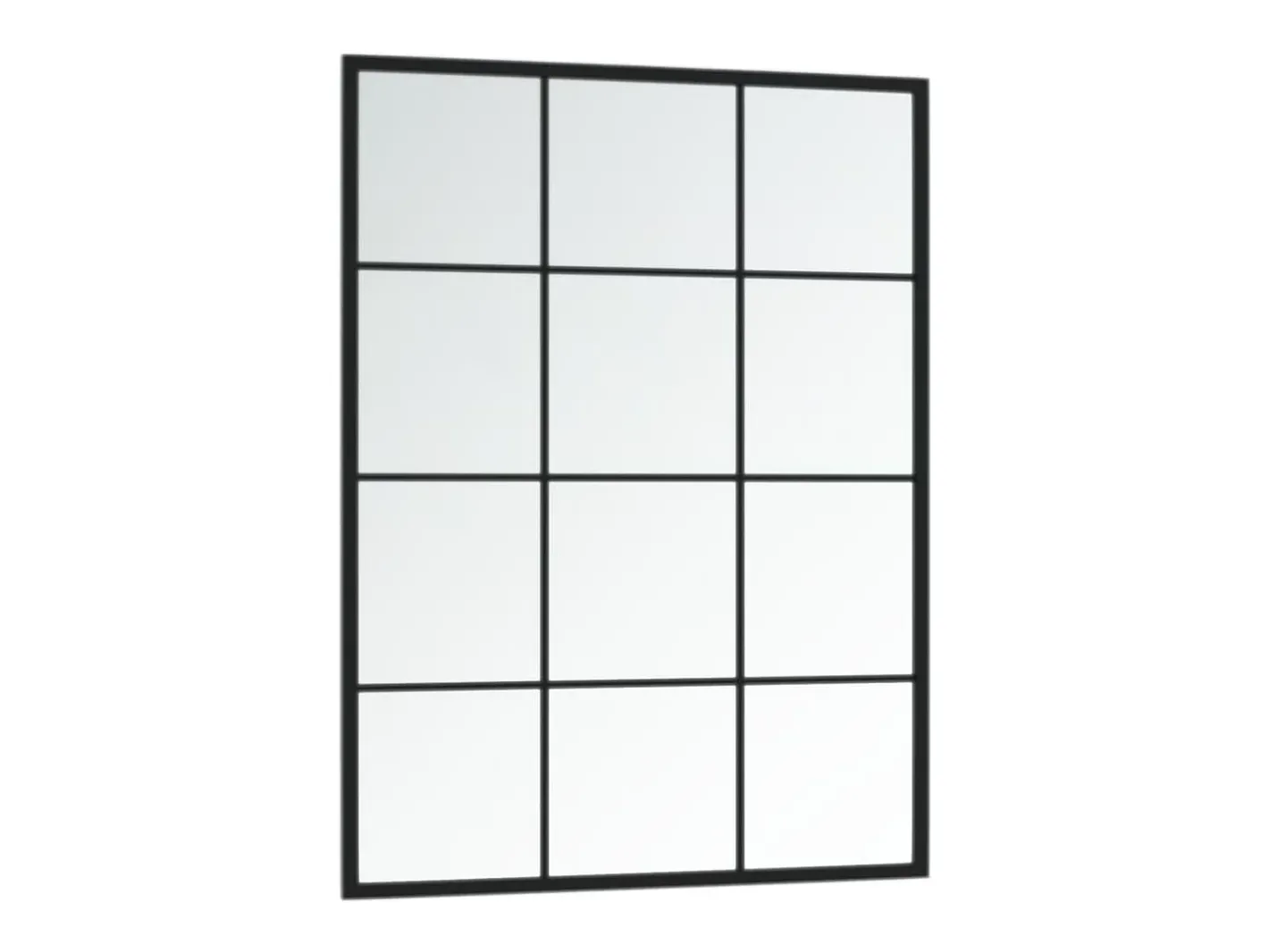 Clearance Espejos de pared 3 piezas 80x60 cm metal Negro