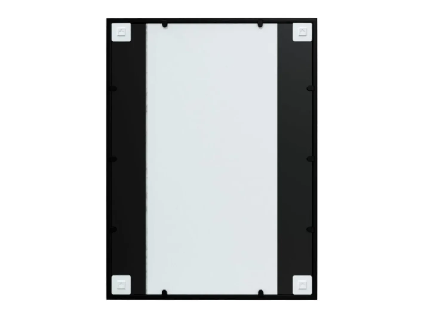Clearance Espejos de pared 3 piezas 80x60 cm metal Negro