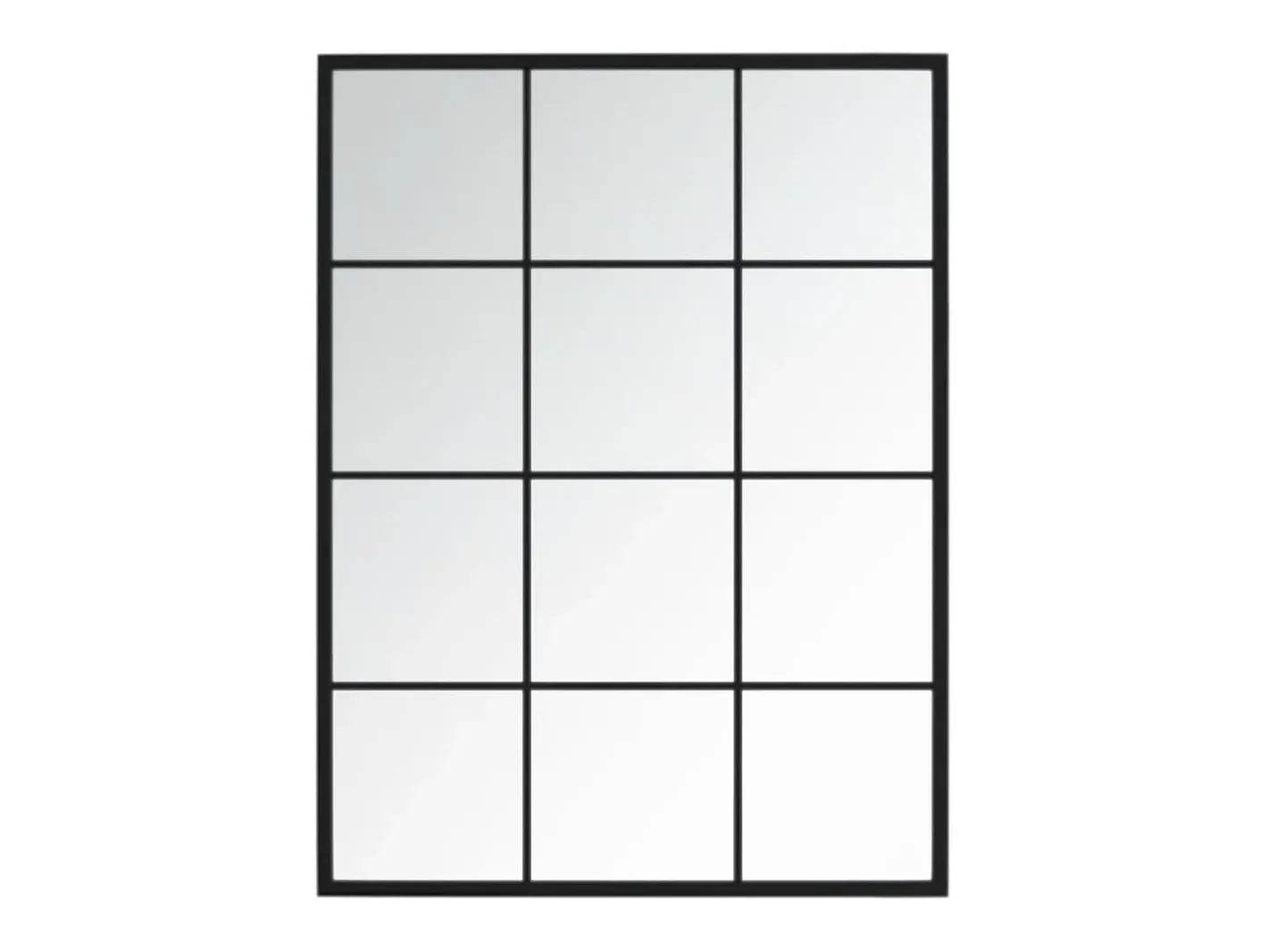 Clearance Espejos de pared 3 piezas 80x60 cm metal Negro