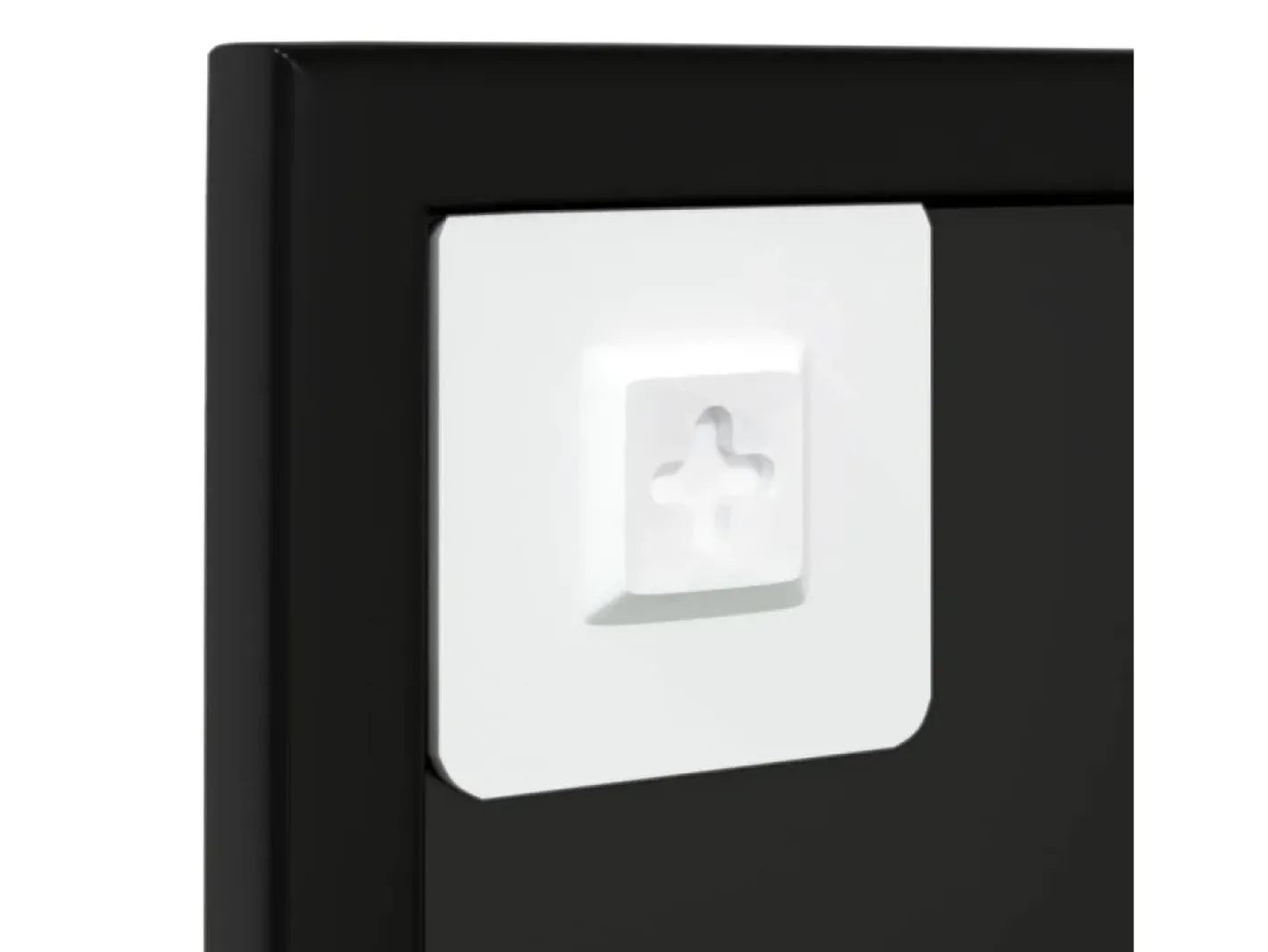 Clearance Espejos de pared 3 piezas 80x60 cm metal Negro