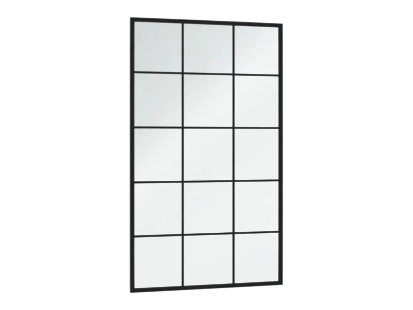 Espejos de pared 4 piezas 100x60 cm metal Negro Best