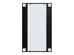Espejos de pared 4 piezas 100x60 cm metal Negro Best