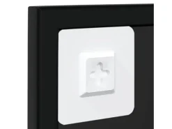 New Espejos de pared 6 piezas 100x60 cm metal Negro