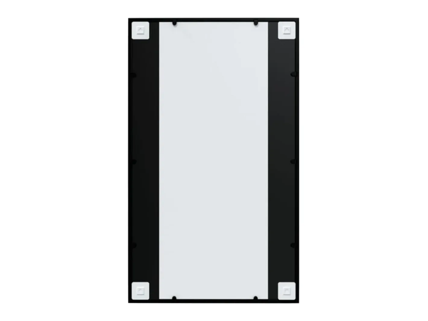 Discount Espejos de pared 3 piezas 100x60 cm metal Negro