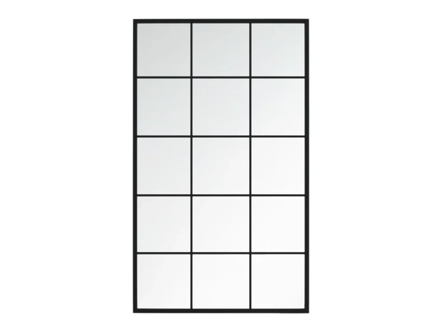 Discount Espejos de pared 3 piezas 100x60 cm metal Negro