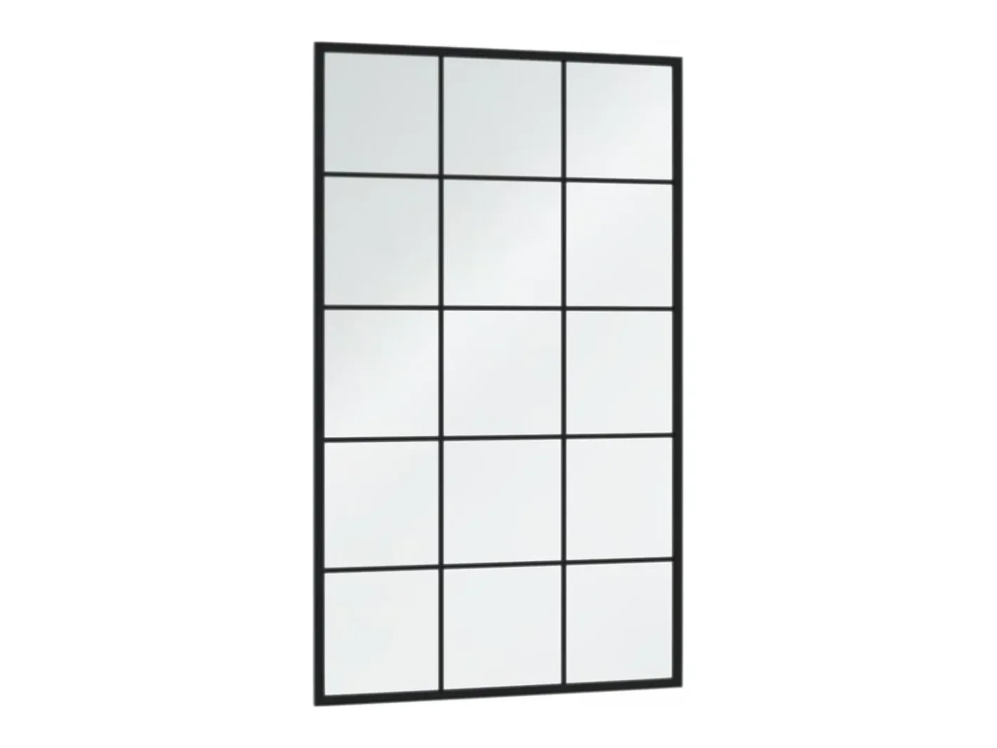 Discount Espejos de pared 3 piezas 100x60 cm metal Negro