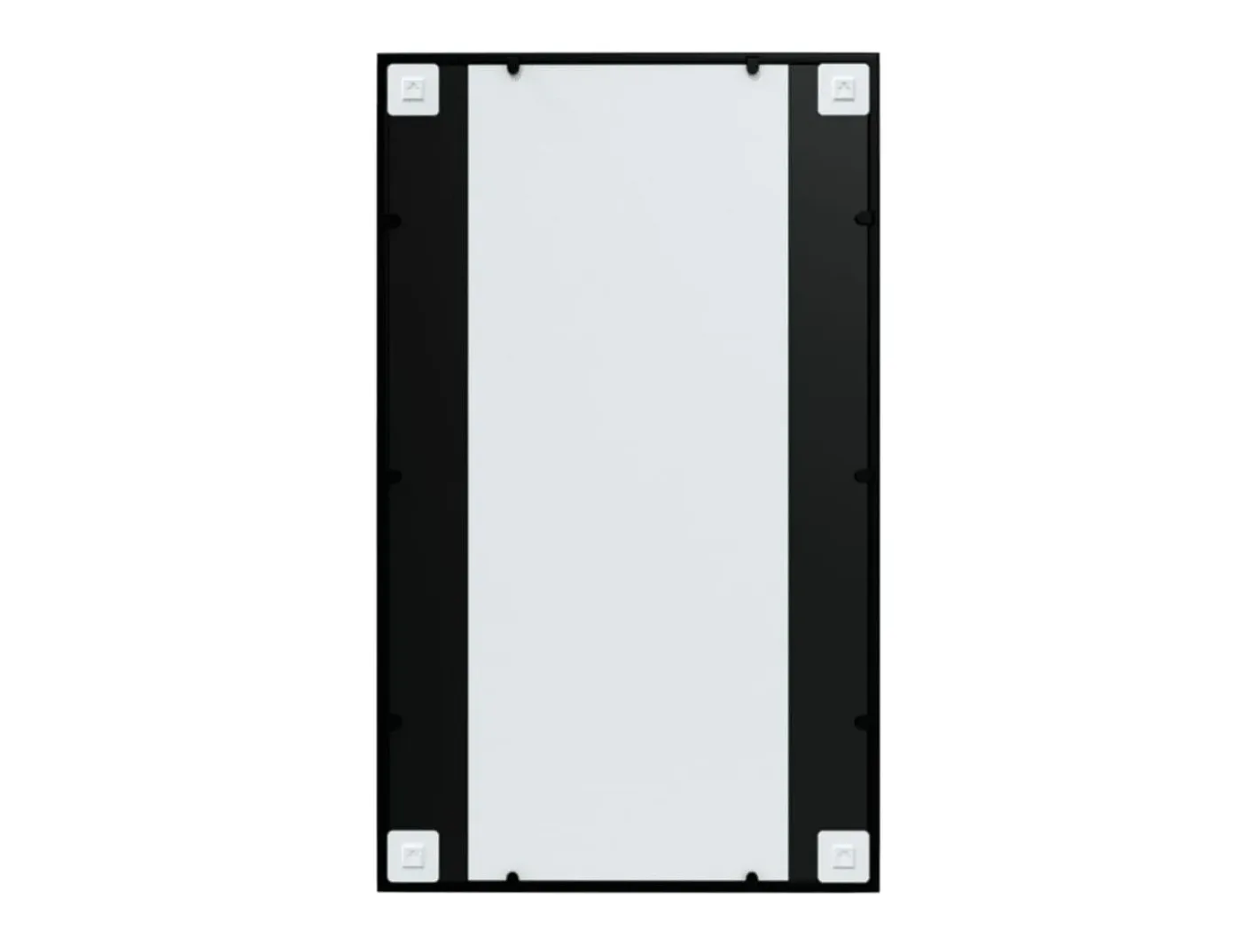 Espejos de pared 4 uds metal 100x60 cm ES813616 Negro New