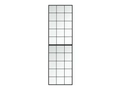 Espejo De Pared|Espejo-Espejos de pared 2 uds 100x60 cm metal Negro
