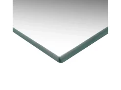 Espejo De Pared|Espejo-Espejos de pared cuadrados 2 unidades vidrio 60x60 cm ES352364 Plateado