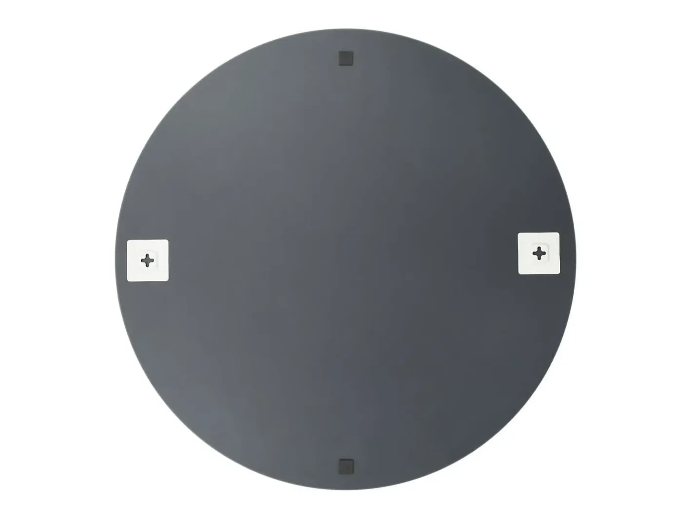 Espejo De Pared|Espejo-Espejos de pared redondos 2 unidades vidrio 60 cm ES433084 Plateado