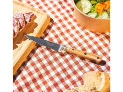 Sabatier Trompette Cubierto-Essentiel - Bloque de bambú con 5 cuchillos de cocina