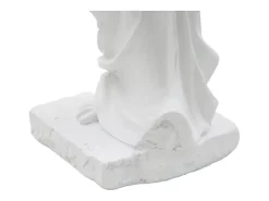 Outlet Estatua clásica decorativa de mesa en polirresina blanca h49cm estilo griego Blanco