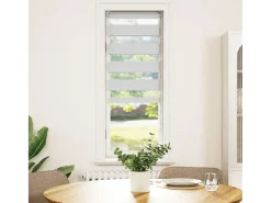 Estor cebra 40x150 cm ancho tejido 35,9 cm poliéster Blanco Sale