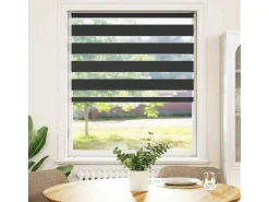 Best Estor cebra 105x150 cm ancho tela 100,9 cm poliéster Negro