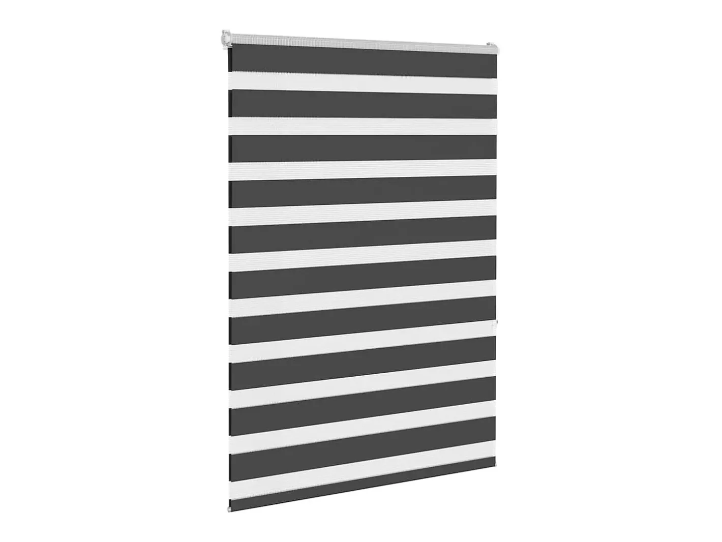Ropa De Casa-Estor cebra 110x150 cm ancho tela 105,9 cm poliéster Negro