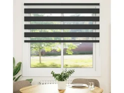 Sale Estor cebra 140x150 cm ancho tela 135,9 cm poliéster Negro
