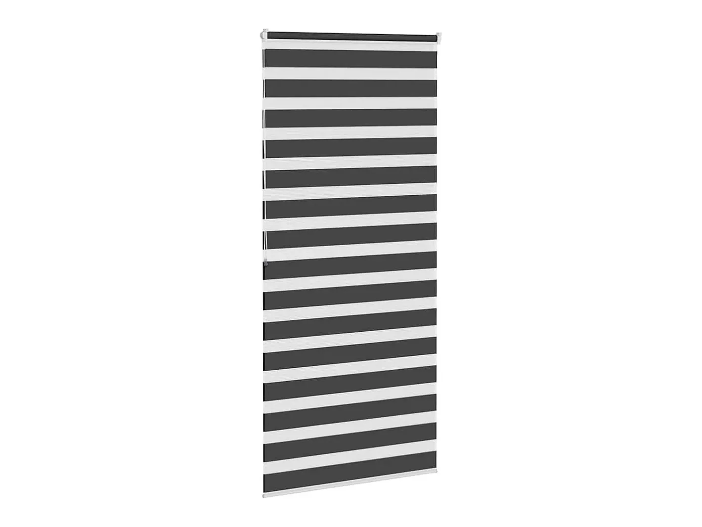 Estor cebra 95x200 cm ancho tela 90,9 cm poliéster Negro Best