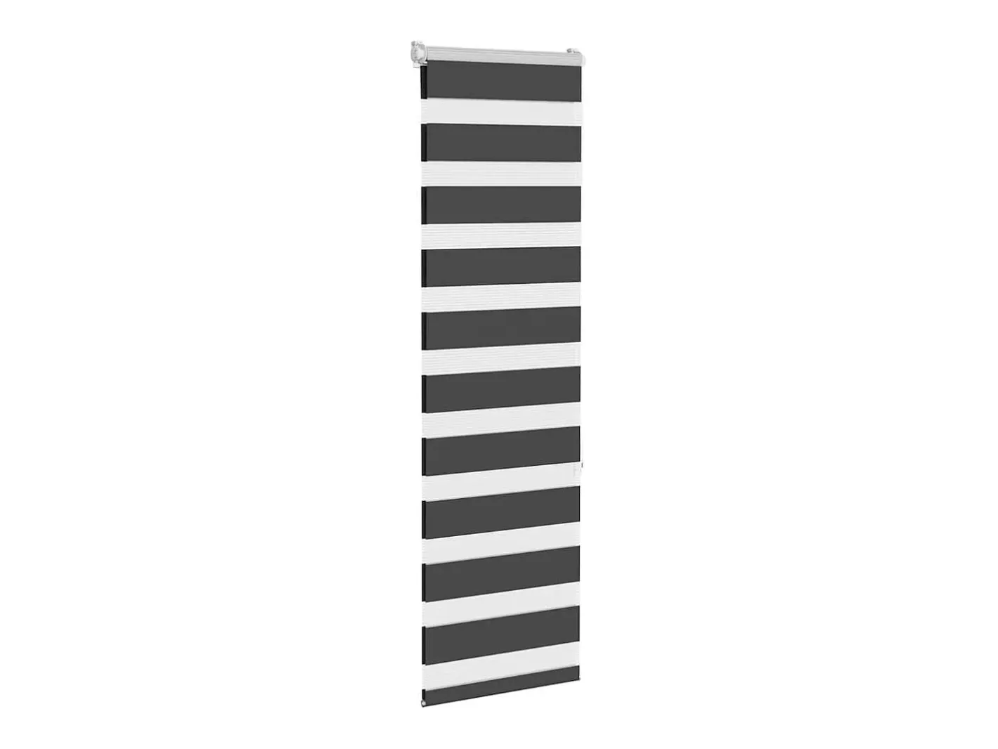 Estor cebra 40x150 cm ancho tela 35,9 cm poliéster Negro Online