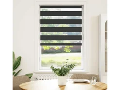 Best Estor cebra 75x100 cm ancho tela 70,9 cm poliéster Negro